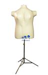 Inflatable Female Torso, Plus Size 2X with MS12 Stand, Ivory